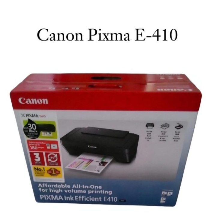 Jual Printer Canon InkJet PIXMA E410 / E 410 Print Scan Copy All in One ...