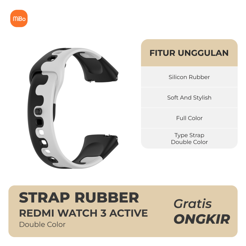 Jual Strap Redmi Watch 3 Active Double Colors Tali Jam Redmi Watch 3 ...