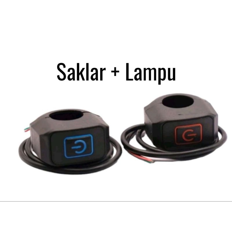 Jual Saklar Lampu On Off Kotak Led Klem Stang Ada Lampu Led Warna Warni ...