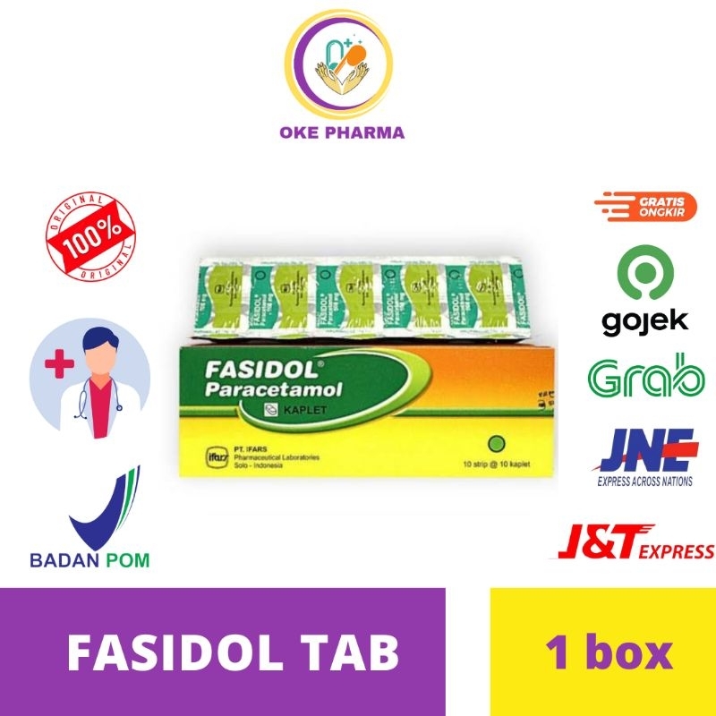 Jual Fasidol Paracetamol Mg Box Isi Kaplet Harga Strip Shopee Indonesia