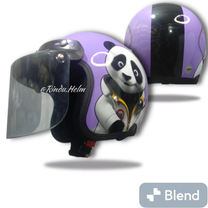 Jual (๑´ڡ`๑) helm bogo motif lotso dan panda best seller ♗ | Shopee ...