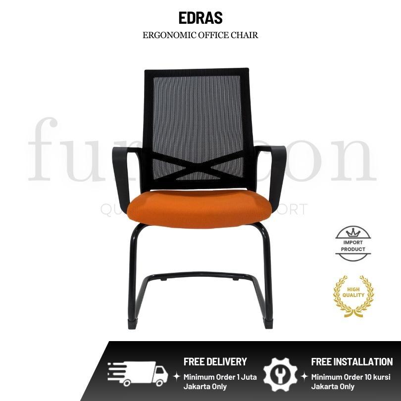 Jual Kursi Kantor Furnicon Edras Black Orange / Kursi Kerja Kantor ...