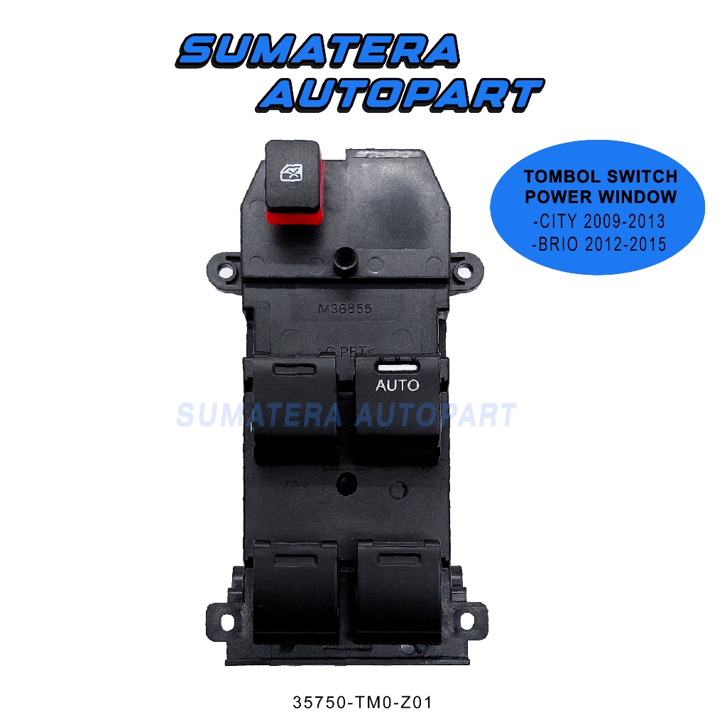 Jual tombol switch saklar tombol master power window honda brio city