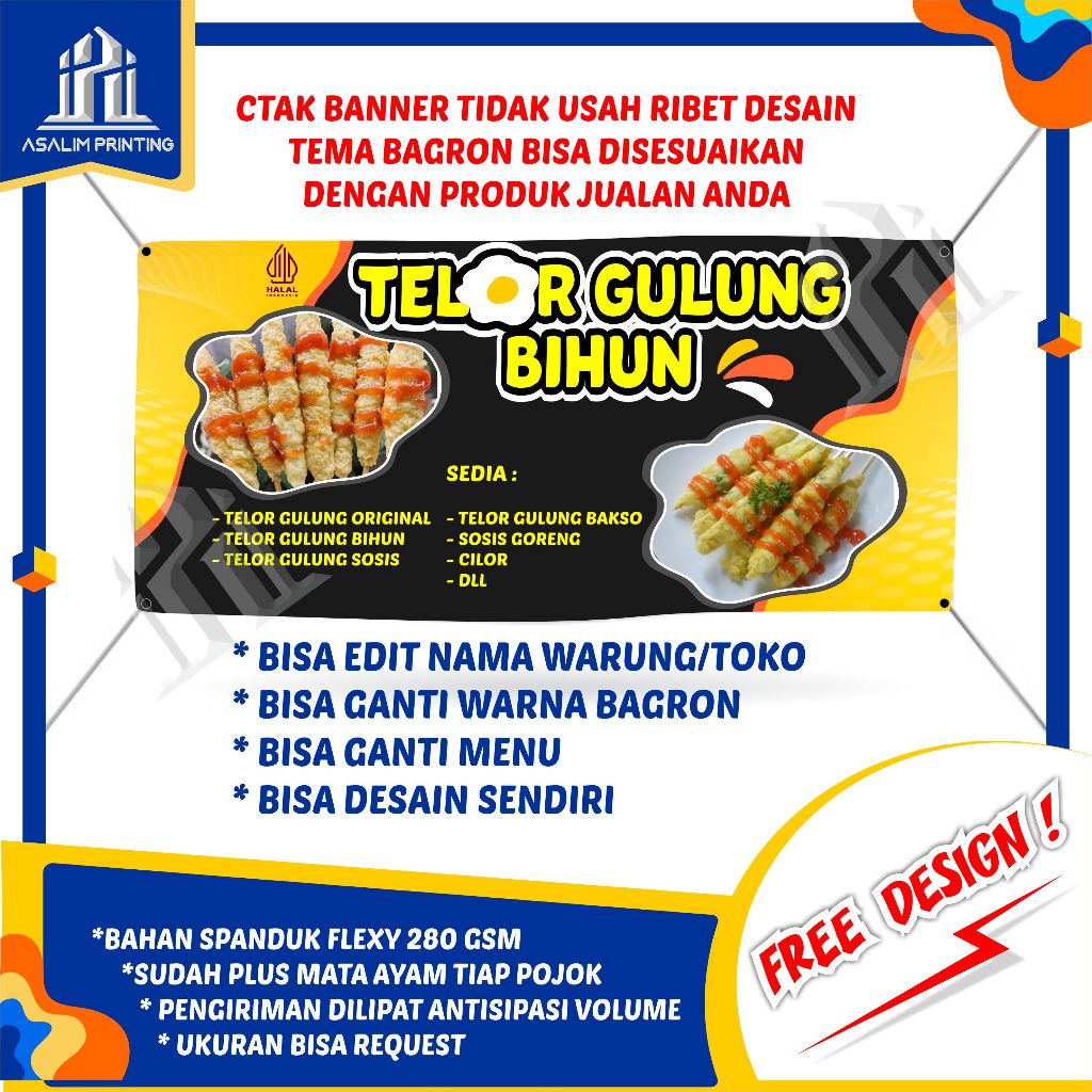 Jual Spanduk Toko Sembako Banner Warung Backdrop Dagang Promosi Jualan ...