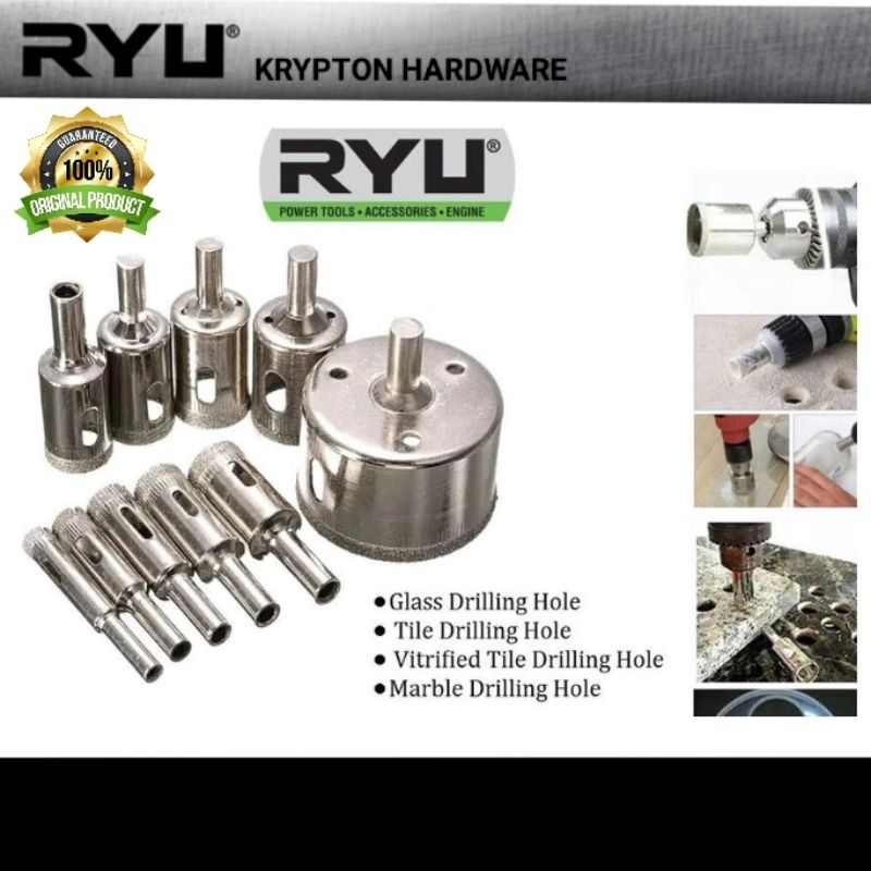 Jual Ryu by tekiro diamond core drill mata bor kaca / keramik / granite ...