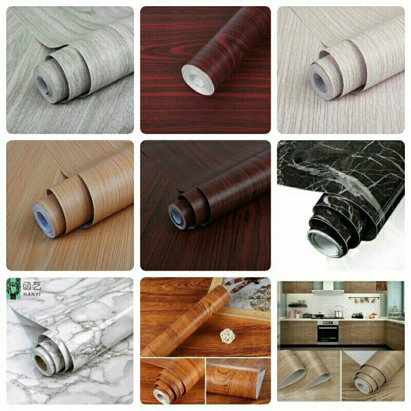 Jual Wallpaper Sticker Motif Kayu Solid dan Marmer Shopee Indonesia