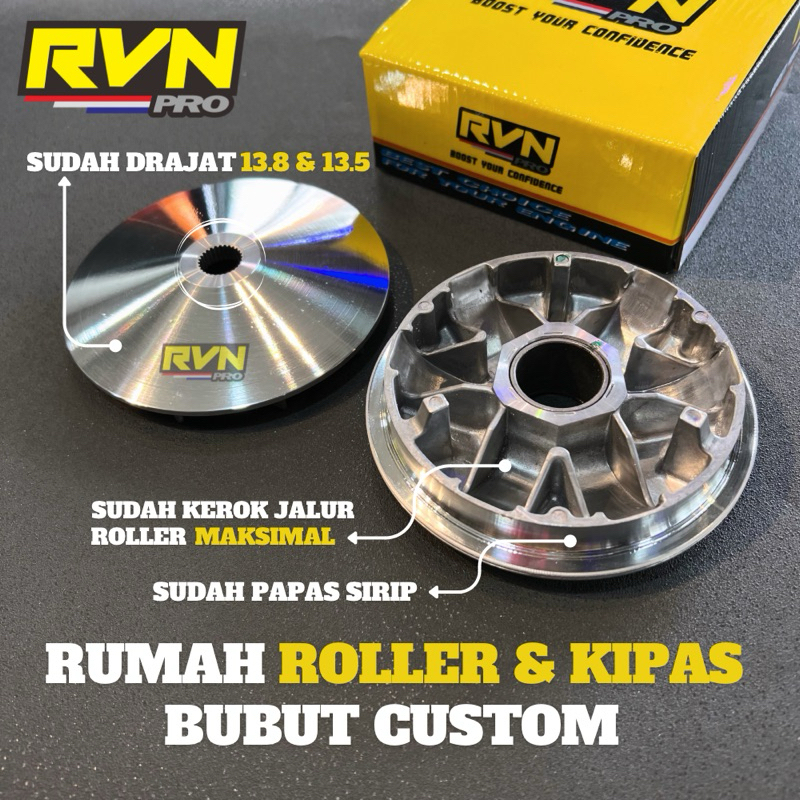 Jual Rumah Roler Pulley Puly Kipas Cvt Kipas Rumah Roler Roller Racing