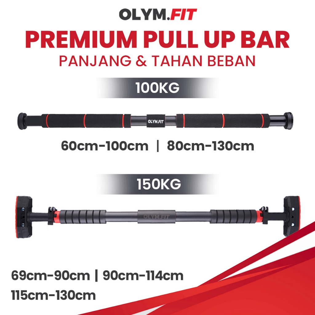 Jual 300 KG Pull Up Bar Pintu Dinding Tanpa Bor Dinding Chin Up Bar ...