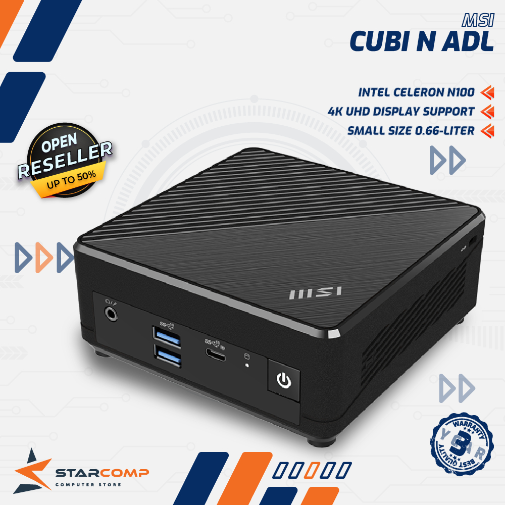 Jual MSI CUBI N ADL Mini PC Intel Celeron N100 Barebone | Shopee Indonesia