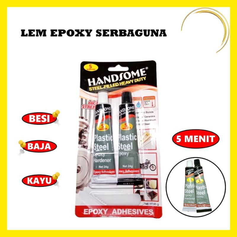 Jual Lem Epoxy Lem Campur Besi Serbaguna Menit Lem Besi Murah