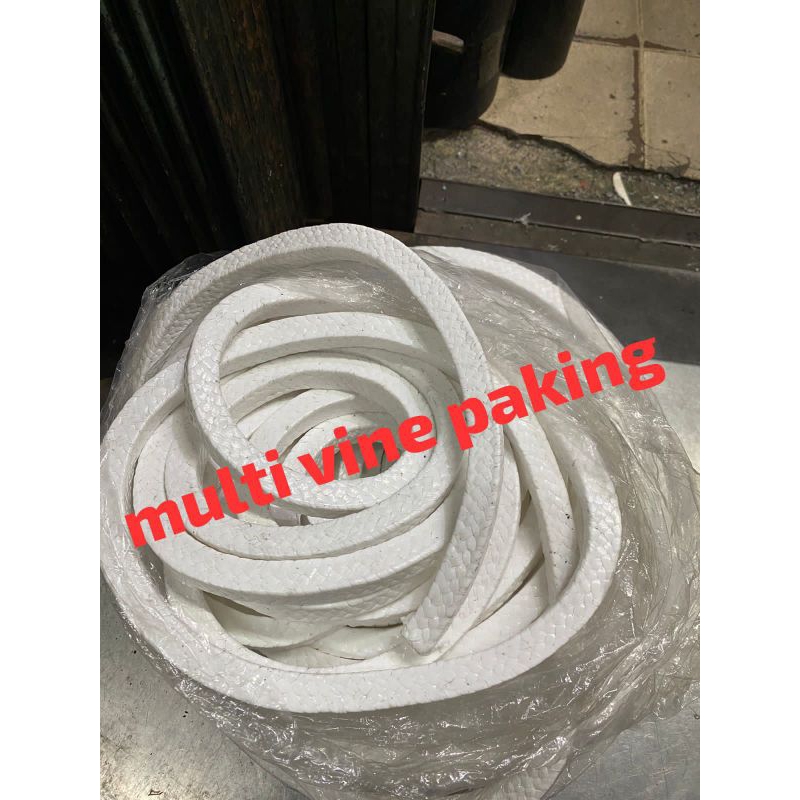 Jual gland packing pure teflon 15mm 5/8 inch meteran rames paking ...