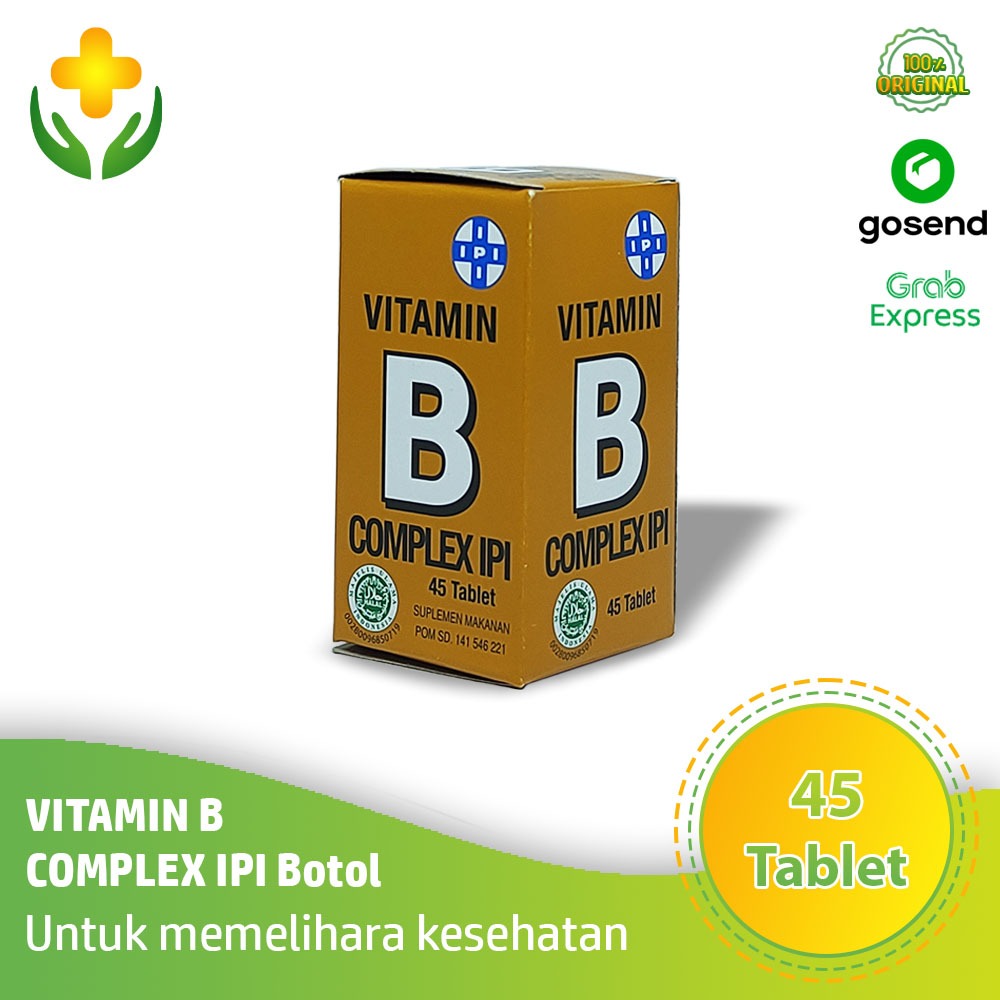 Jual Vitamin B Complex IPI 45 Tablet Vitamin B Komplek IPI | Shopee ...