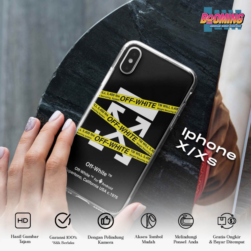 Off-White - off-white iPhone X／XSケース QUOTE &quot;COVER&quot; Off-white Quote Iphone Xs Max Cover In Yellow Pvc In Orange