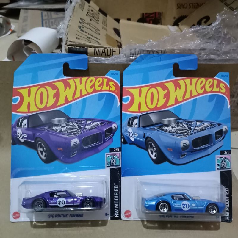 Hot Wheels '69 Pontiac Firebird – HW Racing '11 Series, Blue, 1:64 Scale Die-Cast, 157/244 7 thumbnail image