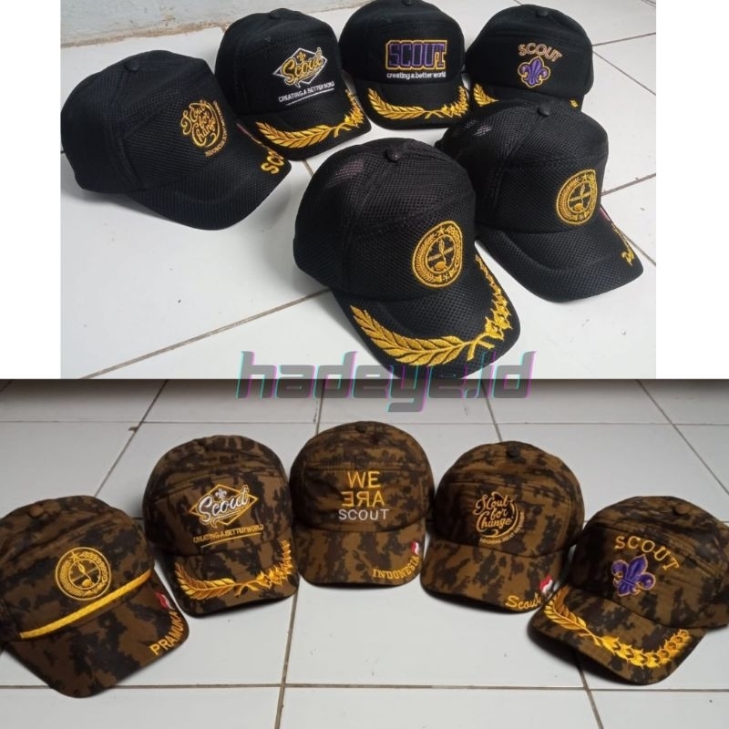 Jual TOPI LORENG PRAMUKA - Polo pramuka / Velcro pramuka / Rimba ...