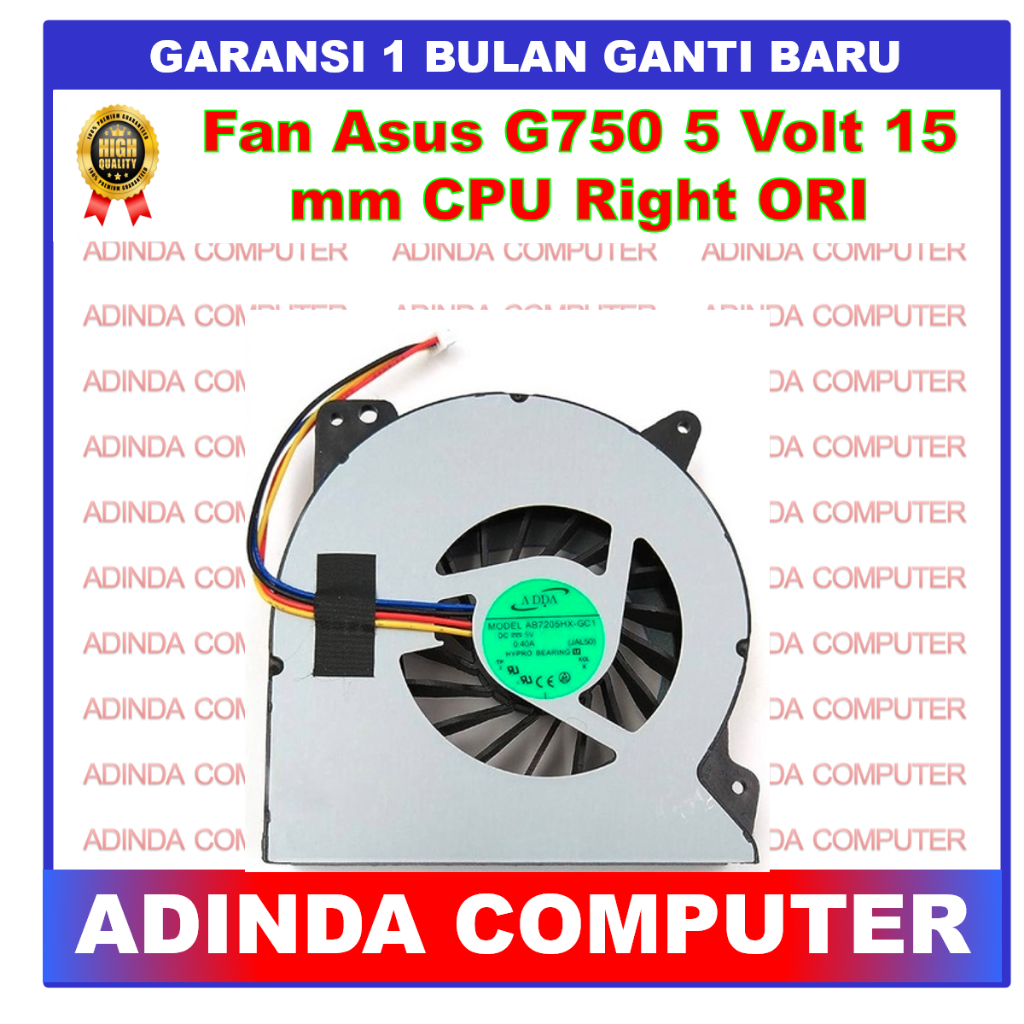 Ventilateur CPU 4 Pins Pour Asus X550LNV X550VL X550VQ X550VX X550VXK - Refroidissement Ordinateur Portable