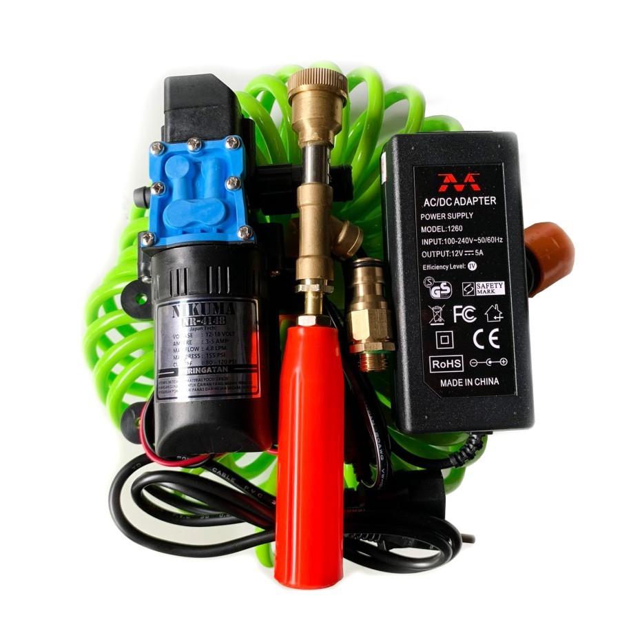 Jual Paket Lengkap Dengan Selang Spiral Pompa Cuci Motor Mobil | AC 60 ...
