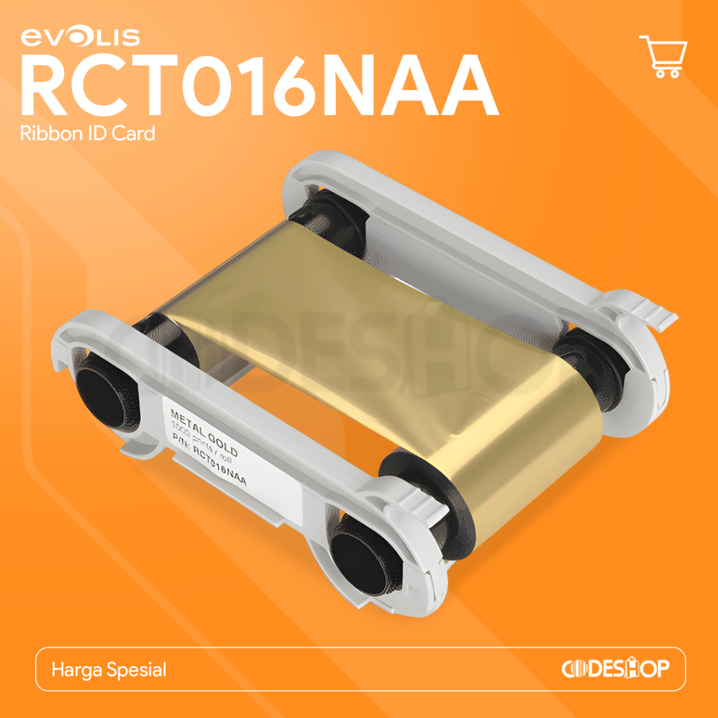 Jual Ribbon Evolis Gold Metalic PN: RCT016NAA Tinta Printer ID Card ...