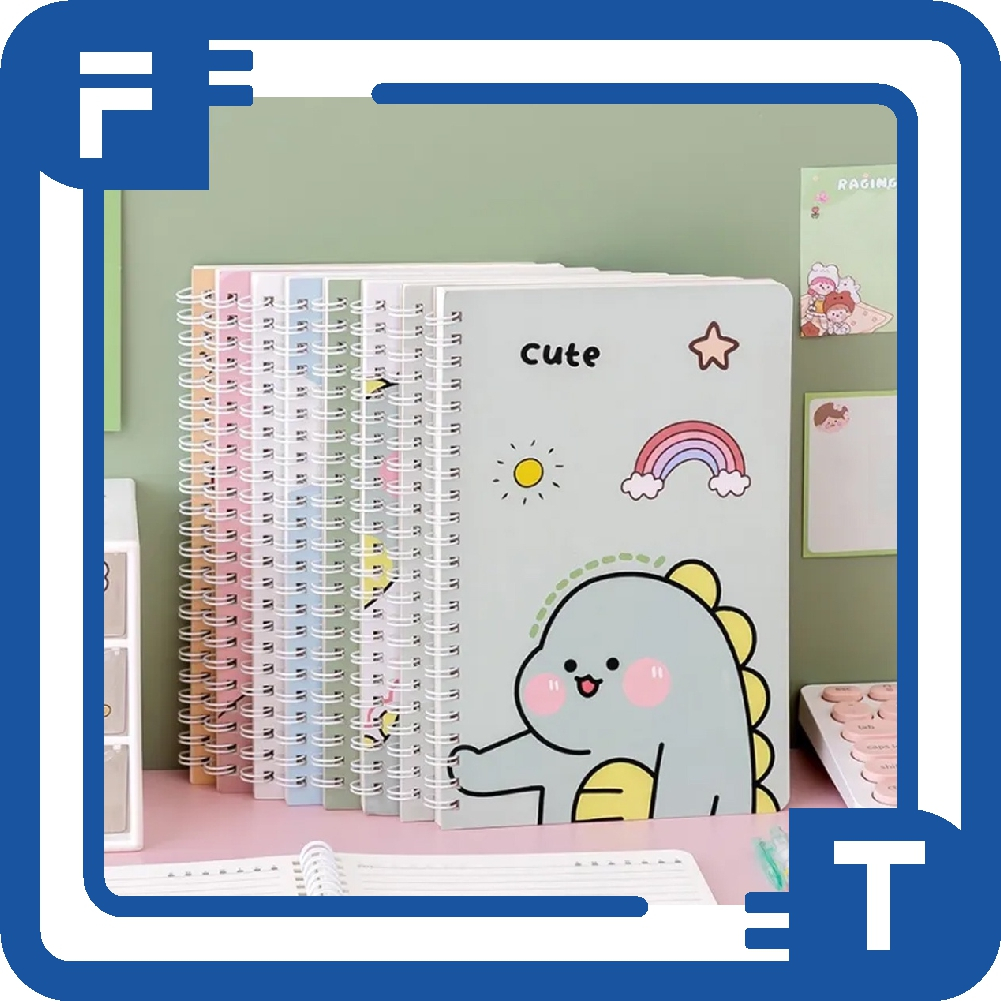 Jual FT Buku Tulis Spiral A5 Notebook Ring A5 Bunga Aesthetic ...