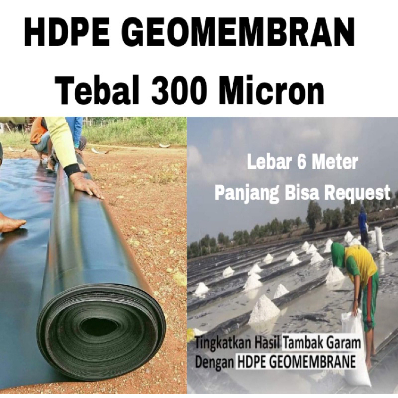 Jual Hdpe Geomembran Micron Lebar Meter Kolam Lele Koi Tambak