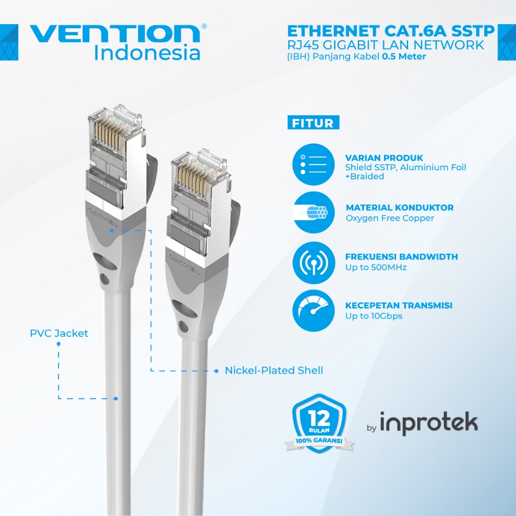 Jual Vention Kabel Lan Gigabit Ethernet Rj Cat A Sstp S Ftp