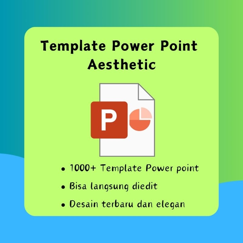 Jual Template Power Point PPT Aesthetic terbaru 1000+ Design Shopee