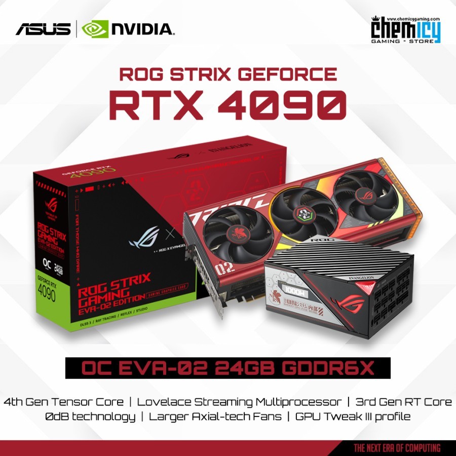 Jual Asus Rog Strix Geforce Rtx 4090 Oc Eva 02 Edition 24gb Gddr6x With