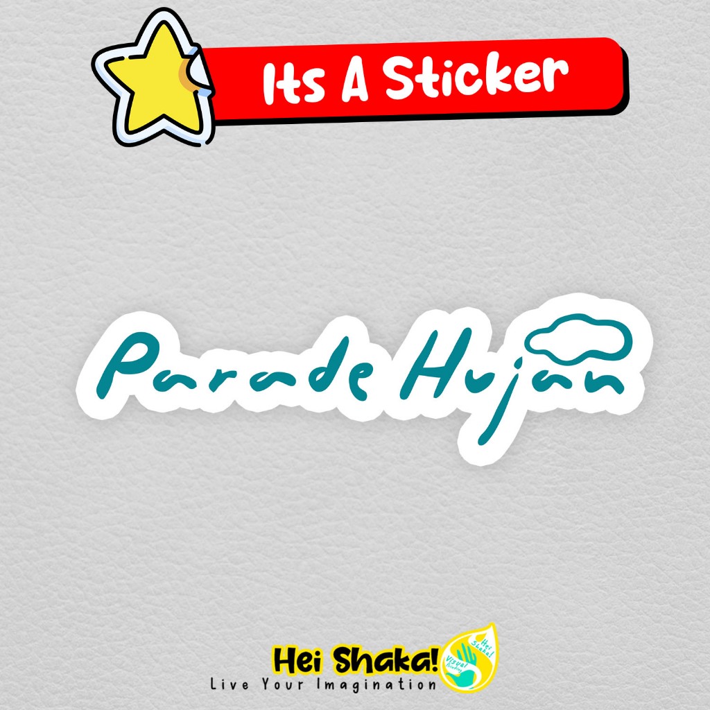 Jual Stiker Parade Hujan Sticker Musik Band Indie Bahan Vinyl Anti Air ...