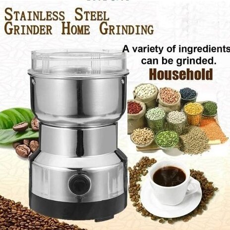  Coffee Grinder 110V Electric Coffee Bean Grinder Multifunction  100W Powerful Blade Coffee Bean & Spice Grinder Professional Stainless  Steel Mill Grinding Tool For Coffee Beans Coarse Grains : Home & Kitchen