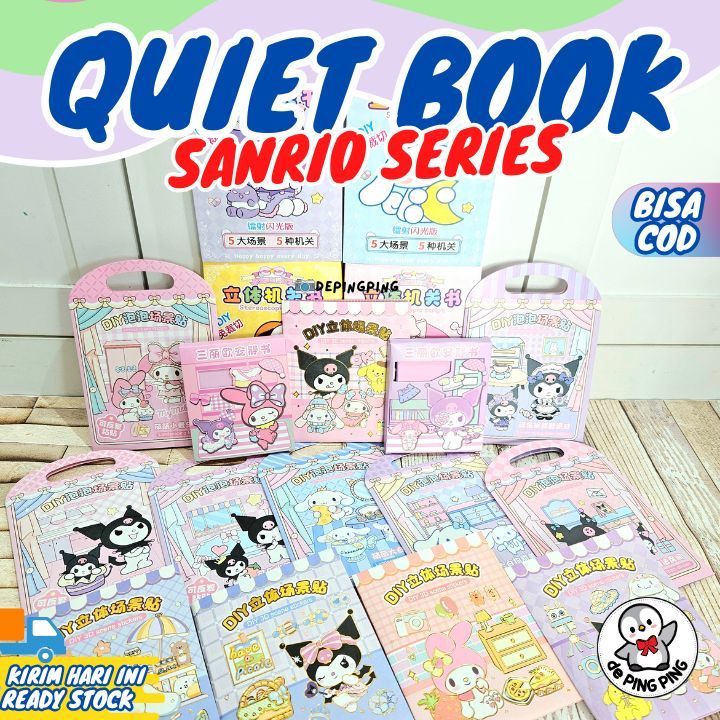 Jual Sanrio Quiet book Cinnamoroll Kuromi Buku Diy Handmade Toys Paper ...
