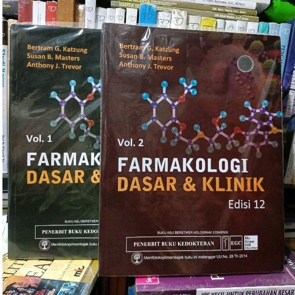 Jual Original Buku Farmakologi Dasar & Klinik Edisi 12 Volume 1 Dan 2 ...