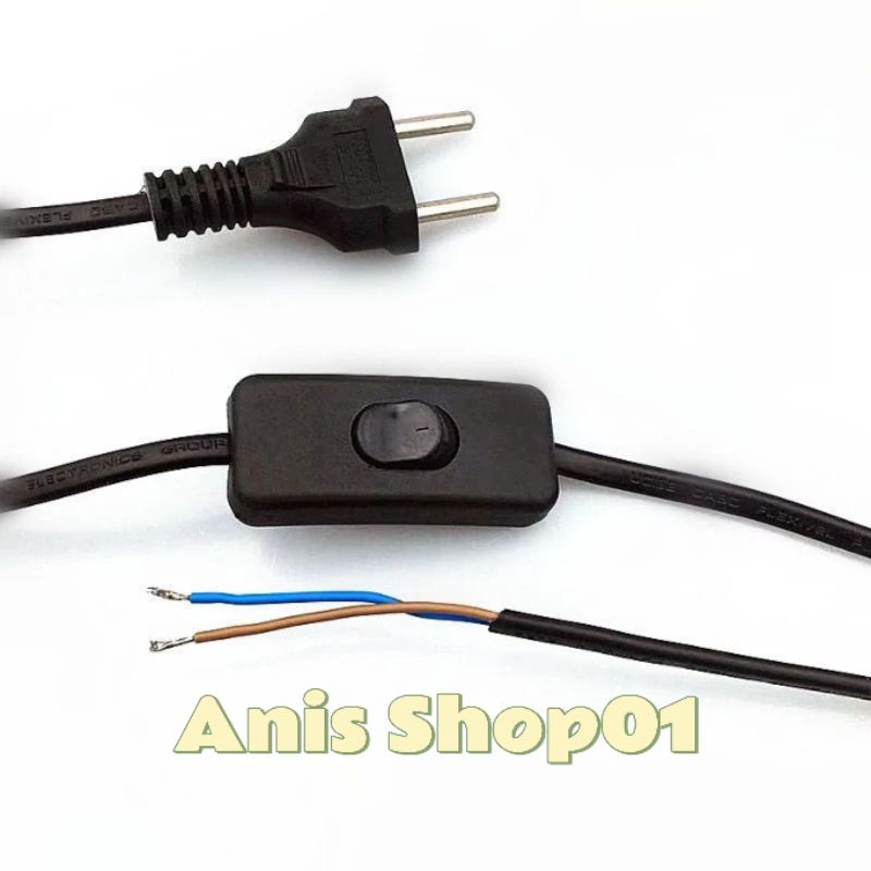 Jual Kabel Power Cord Saklar Lampu Kabel Power dengan Switch/Saklar On ...
