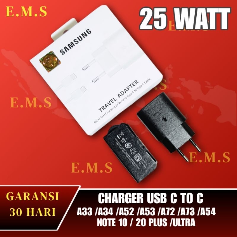 Charger Fast Charging Samsung Galaxy A50 A50s A51 ORIGINAL 100% Kabel Data  USB Type C - Main Image