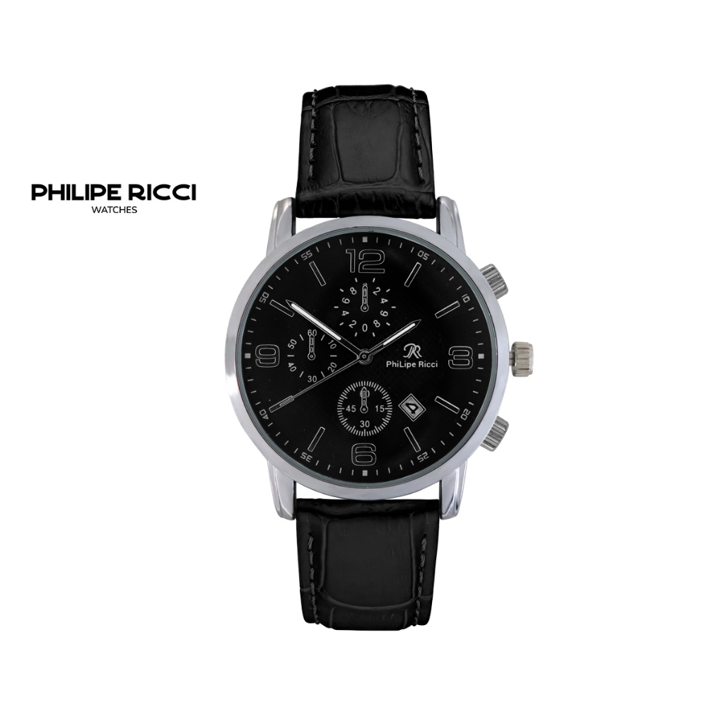 Jual PhiLipe Ricci Jam Tangan Pria Kulit Analog Strap Leather Terbaru ...