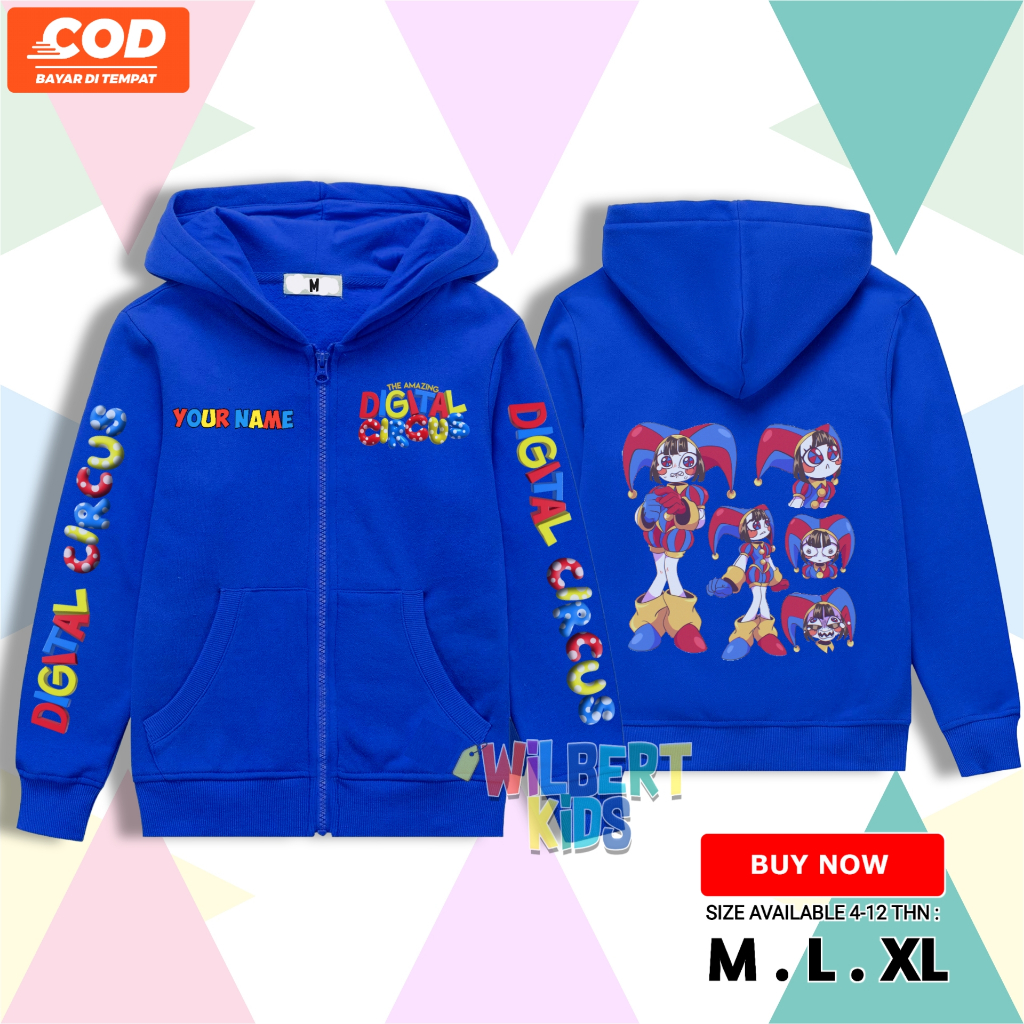 Lady Glams THE AMAZING DIGITAL CIRCUS Hoodie: Where Fashion Meets Whimsy