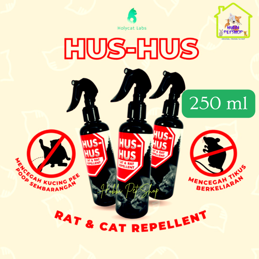 Jual HUSHUS 250ml Pengusir Tikus dan Kucing Agar Tidak Pee Poop