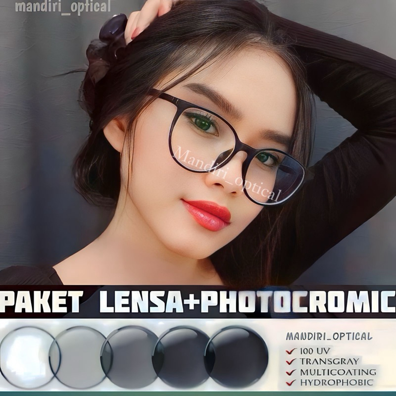 Jual Frame Kacamata Anti Radiasi Paket Frame Lensa Photocromic