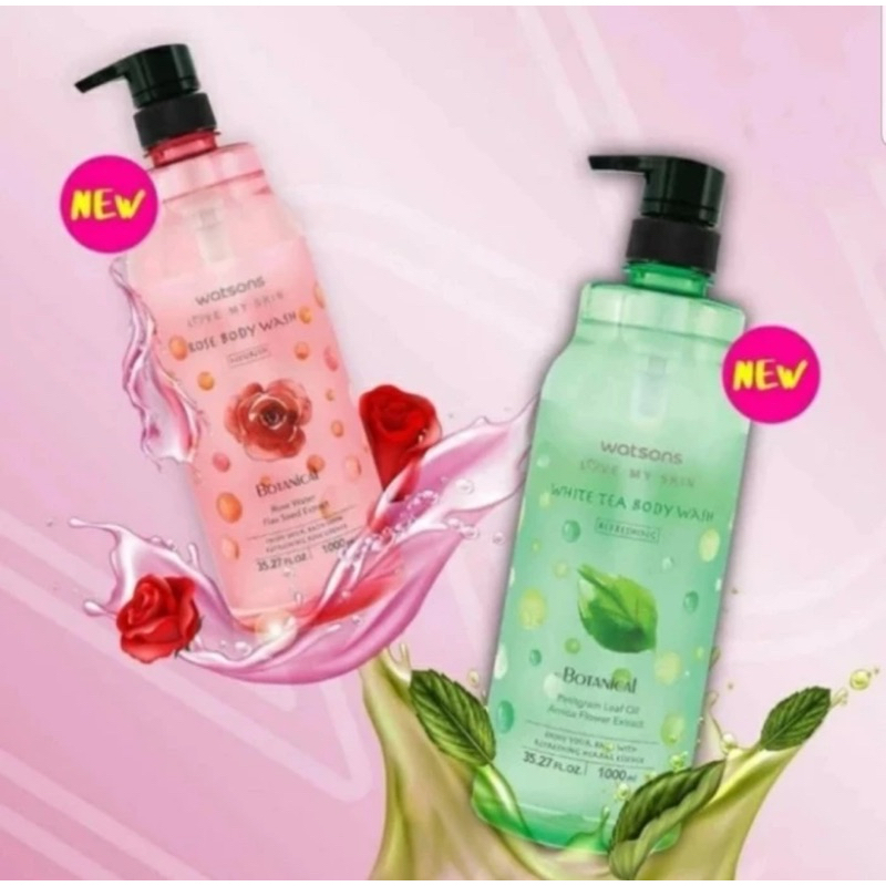 Jual WATSONS Body Wash White Tea 1L & Rose 1L Shopee Indonesia