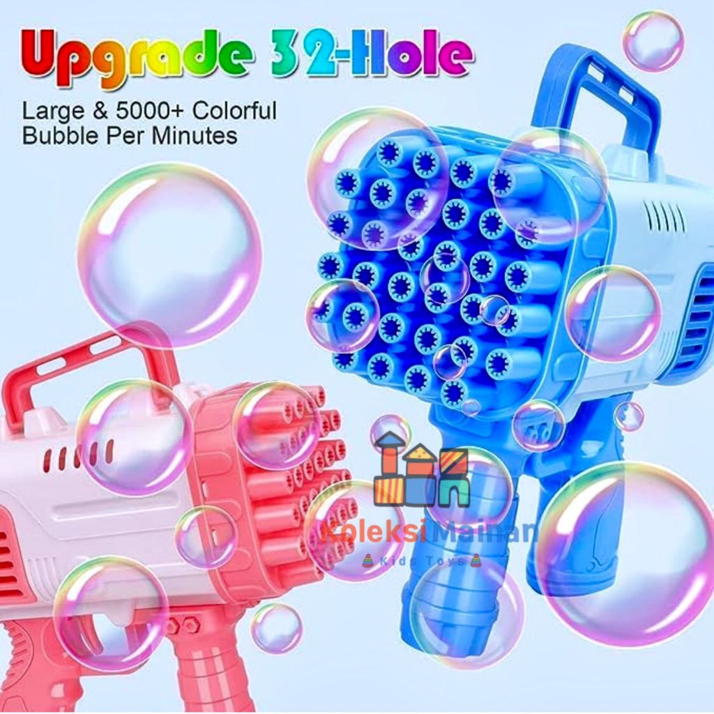 Jual Bubble gun bazooka rocket launcher mainan anak tembakan gelembung ...