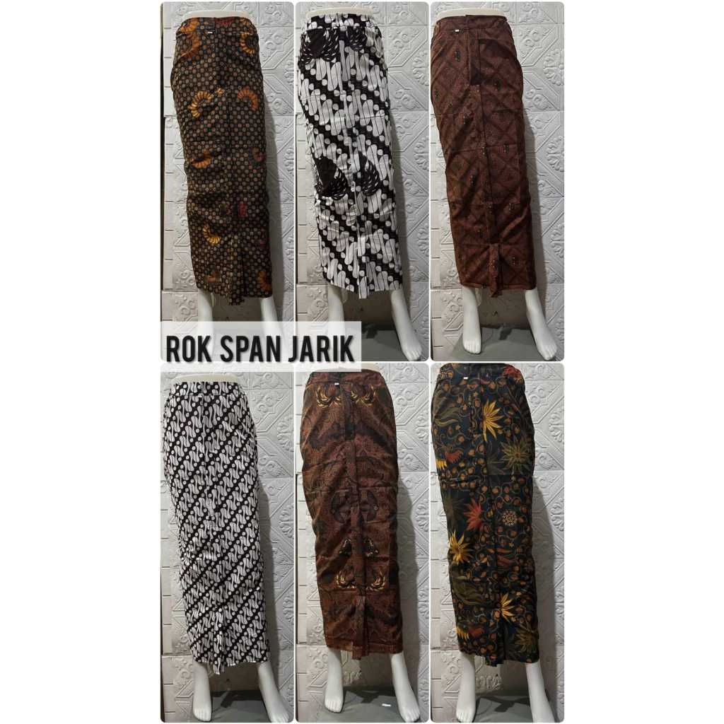 Jual ROK SPAN WIRU BATIK BAHAN KATUN KAIN JARIK | Shopee Indonesia