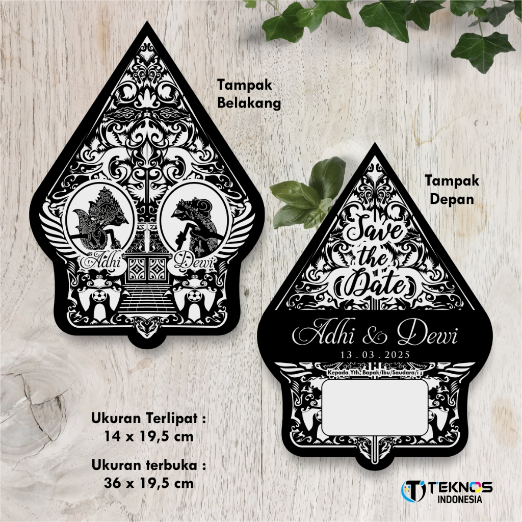 Jual UNDANGAN NIKAH GUNUNGAN WAYANG - UNDANGAN PERNIKAHAN CUSTOM
