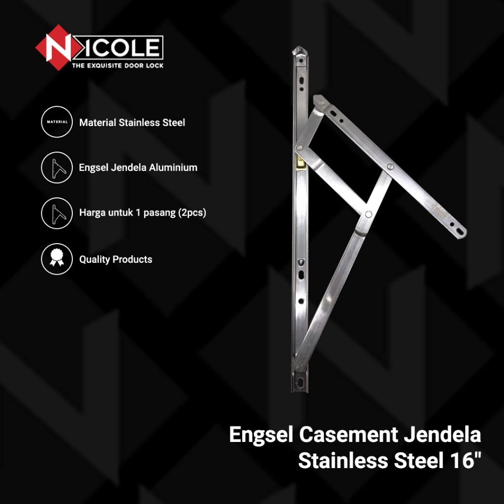 Jual Engsel Jendela Casement / Friction Stay / Window Casement ...