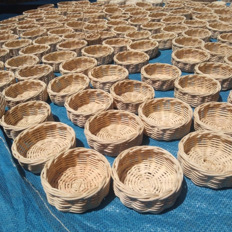 Jual Rotan Bulat Diameter 11cm tinggi 4cm | Shopee Indonesia