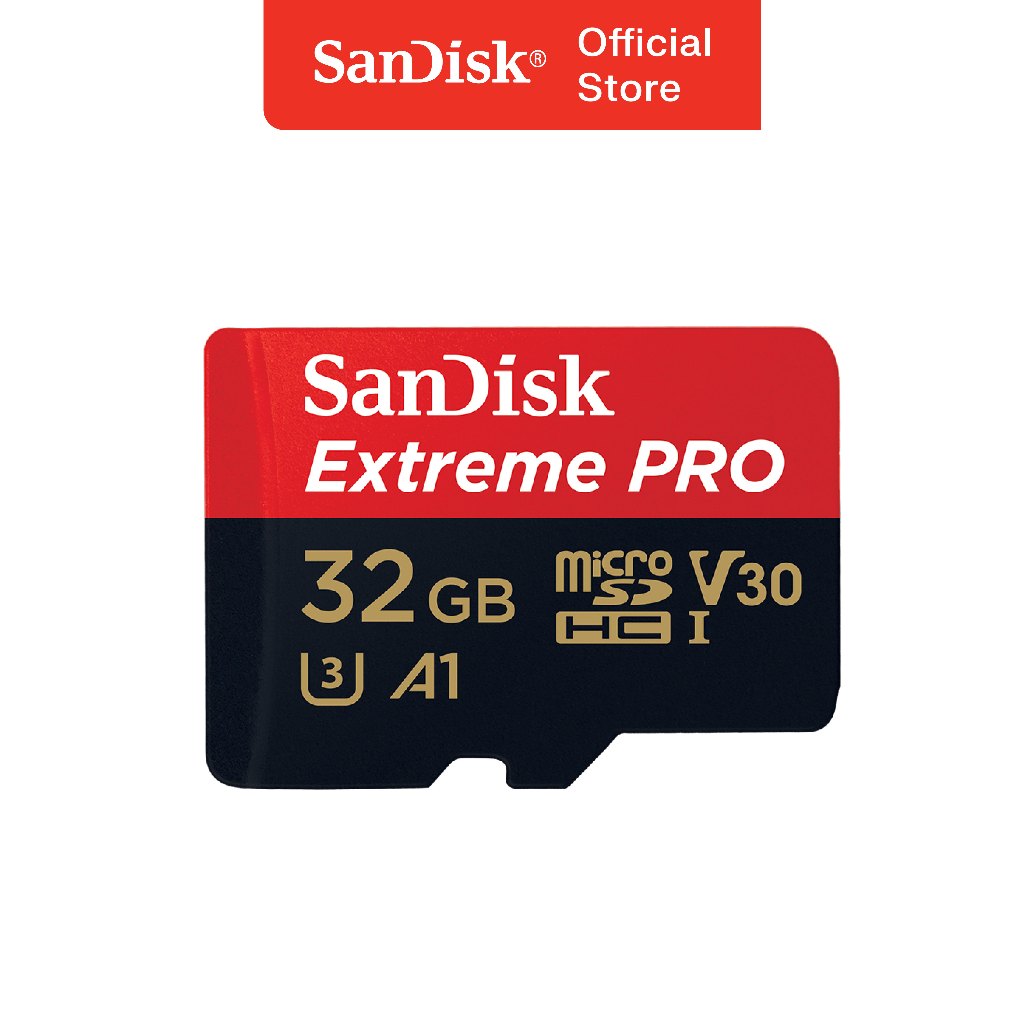 Memory Card Micro SD 32GB SanDisk Extreme Pro up to 100Mbps U3 A1 V30  Garansi Resmi Lifetime