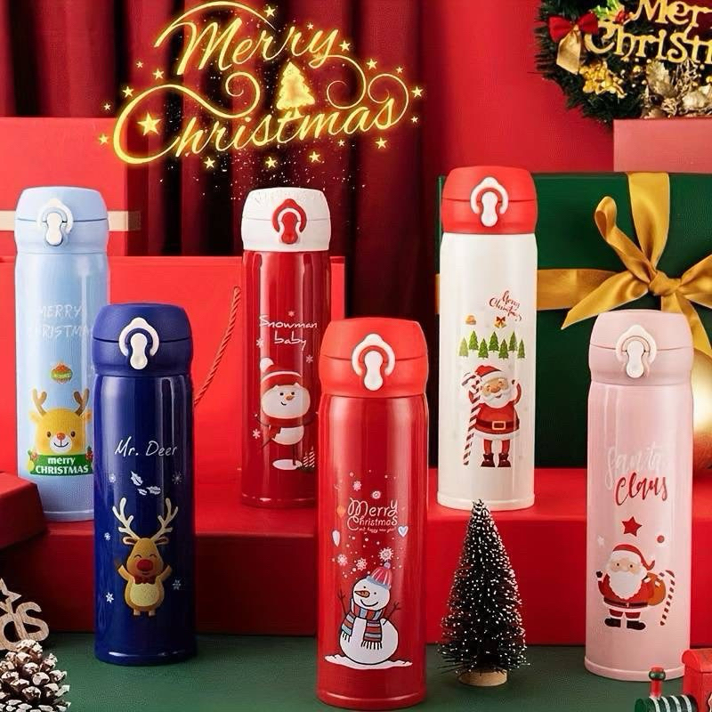 Tumbler Stainless Steel edisi Natal / Botol Minum Natal / Christmas Tumbler  tumblr natal murah 500ml vacuum flask niagara souvenir natal / hadiah ...