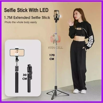 02 Tripod Live Tiktok Tongsis Premium Ringlight Ring Light Premium