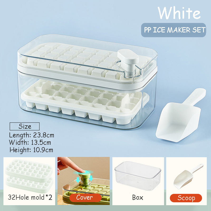 Jual [ready Stock]cetakan Es Batu Dengan Wadah Box Ice Cube Maker Hesti