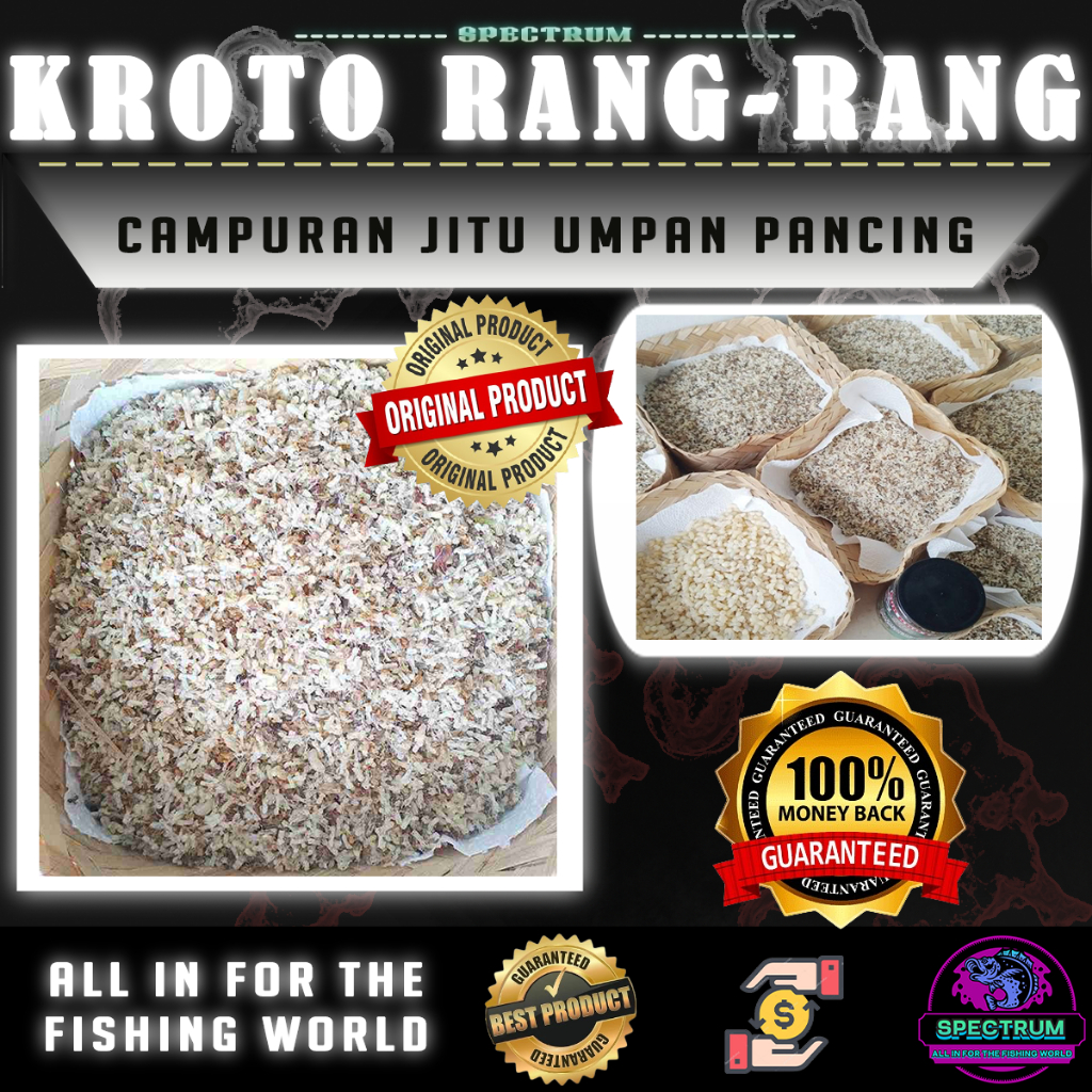 Jual Kroto Telur Semut Rang-Rang frozen Spectrum Umpan Pancing galatama ...