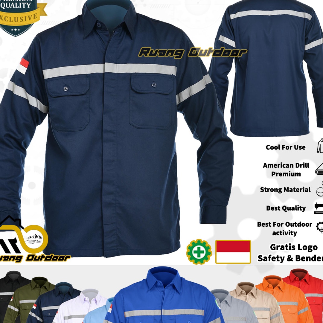 Jual Model Eqh Kemeja Wearpack Atasan Baju Safety K Outdoor Premium