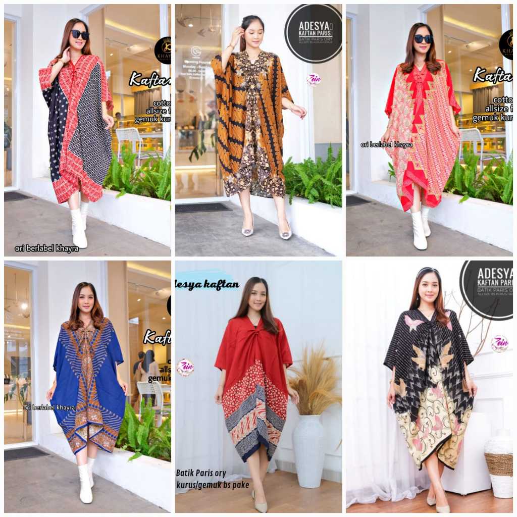 Jual DRESS BATIK KAFTAN MODANG ADEVA / Kaftan Terbaru / Kaftan Batik ...